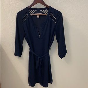 Navy blue short dress